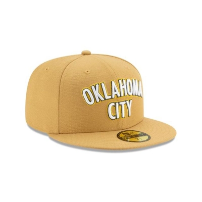 Sapca New Era Oklahoma City Thunder NBA 2019 NBA Authentics City Series Alt 59FIFTY Fitted - Maro